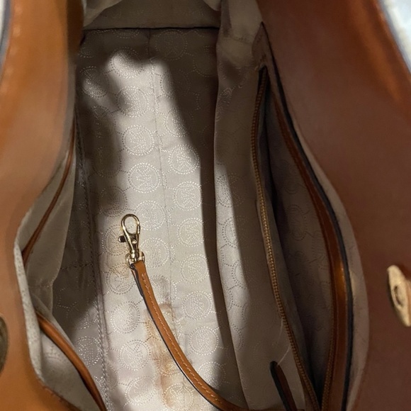 Authentic MICHAEL KORS Hamilton Logo Satchel - Picture 6 of 8